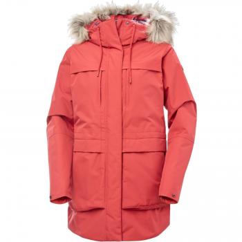Helly Hansen Women's Coastal PrimaLoft Parka in Pink and Red