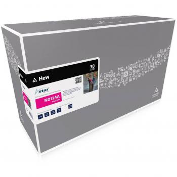 Cartucho de tóner Magenta Astar AS12003 Compatible con HP Q6003A y 124A - 2000 Páginas, para LaserJet CLJ 2600