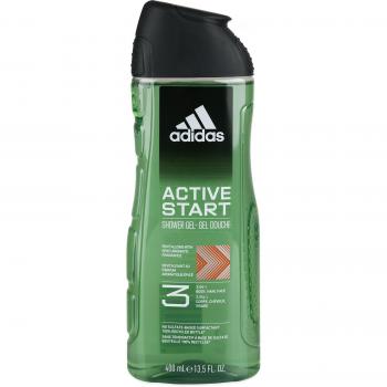 Gel y Champú Adidas ACTIVE START 400 ml - Gel de ducha y champú para hombre, 2 en 1, formulación refrescante, ideal para uso diario, envase de 400 ml