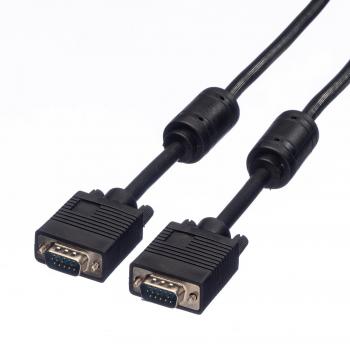 Cable VGA 15m con núcleo de ferrita, 15 pines, resolución 720p