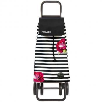ROLSER - Carro Compra Rosa 2+2 B/Negro Rolser 20 Kg