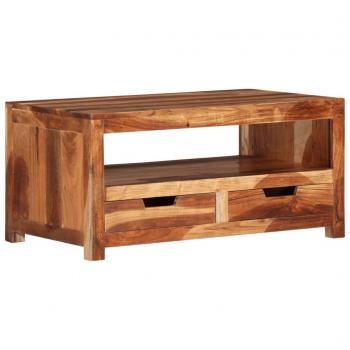 Acacia Solid Wood Coffee Table 33.1x19.3x15.7