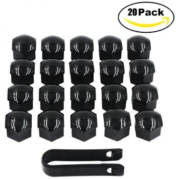 Gebildet 20 Piezas Universal Tapones Tapas de Tornillos Tuerca para Rueda Neumática Llanta de Coche con Herramienta para extaer