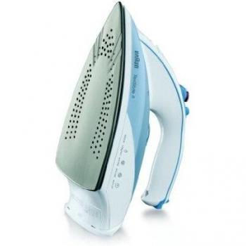 Braun TS525A Plancha a vapor, 2000 W, 0,3 L, 2 m, Supervapor: 120 g/min, plástico, Azul, Blanco