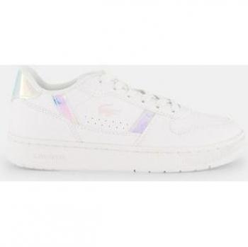 Zapatillas Lacoste T-Clip Set Retro Neocromáticas para Niños - Blanco, Azul y Rosa - Talla 38