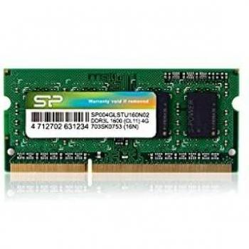 Módulo de Memoria Silicon Power SP004GLSTU160N02 4GB DDR3L 1600MHz SO-DIMM Verde
