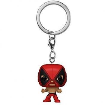 Funko- Pop Keychain Marvel Luchadores Deadpool Juguete coleccionable, Multicolor