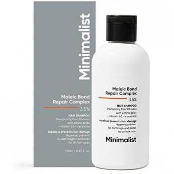 Universal Maleic Bond Repair Shampoo 3.5% with Ceramide, Coconut Oil & Betaine for Damaged & Frizzy Hair - 250 ml