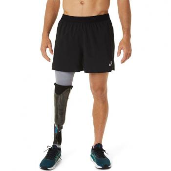 Asics Road 2in1 5In Short Hombre Negro, Pantalón corto, color negro, talla XXL