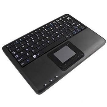 Teclado USB Perixx PERIBOARD-510 H PLUS con Touchpad Integrado y Hub, Negro