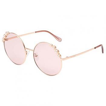 Guess GF0355 5828T Women's Round Sunglasses - Rose Gold, One Size