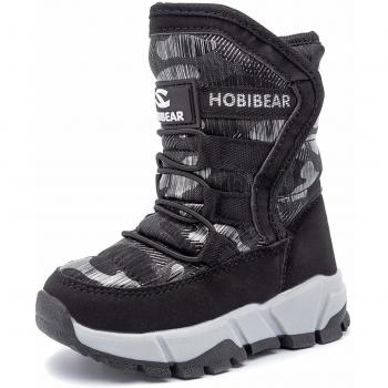 UBFEN Botas de Nieve Botas de Invierno para Niñas Impermeable Botas de Invierno para Niños Senderismo Niña de Outdoor Botas 25 EU C Negro