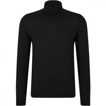 Pullover de Cuello Alto BOSS Musso-P Negro Slim Fit para Hombre XXXL