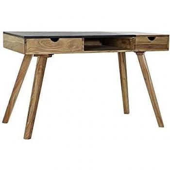 Escritorio DKD Home Decor Marrón Negro Acacia