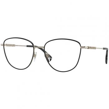 Burberry BE1376 VIRGINIA Asian Fit 1109 Women’s Eyeglasses Black Size 53 (Frame Only) - Blue Light Block Available