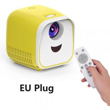 Miniproyector L1 para niños, portátil con WIFI y USB, 1000 lúmenes, resolución 480x320p, ideal para familia, PC y TV