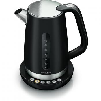 Philips HD9384/20 - Hervidor Avance Collection 1,7 l, 2.400 W, con control de temperatura digital, tapa con resorte