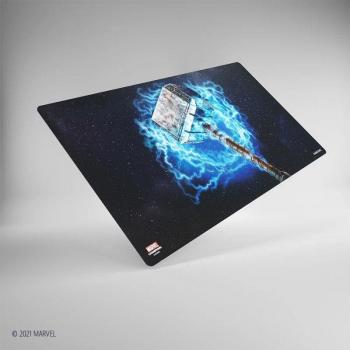 Asmodee - Marvel Champions Game Mat Thor, juego de mesa, superficie de juego de alta calidad, diseño temático de Thor, antideslizante, tamaño grande para cartas y componentes del juego