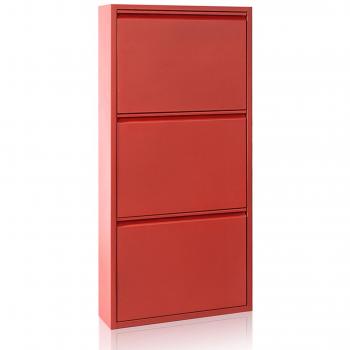 Kave Home Zapatero Bogotá 3 puertas, rojo