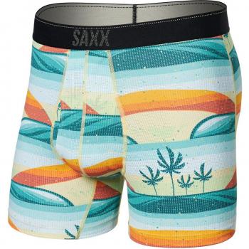 Bóxer de hombre Saxx Quest Quick Dry Mesh azul claro naranja amarillo - S