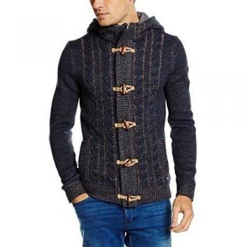 PETROL INDUSTRIES Knitwear Hooded 591-/-M-FW16-KWH247, Jersey Para Hombre, Deep Navy, M