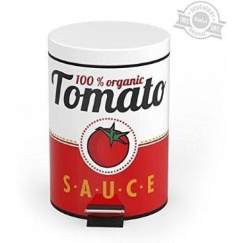 Balvi - Cubo Basura Tomato Sauce 20 L Metal