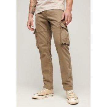 Superdry Men's Core Cargo Pants Tan Khaki 34/32 Casual Cotton