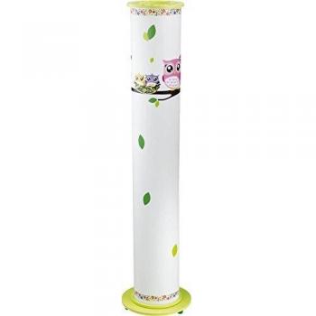 Lámpara de pie infantil Búho verde y blanco