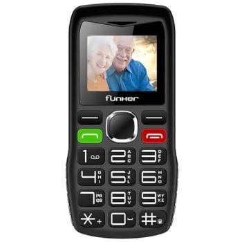 Teléfono Móvil Funker C120 Classic para Personas Mayores - Botón SOS, Teclas Grandes, Volumen Alto, USB-C, Batería 1000mAh y Pantalla Grande de 1.8 Pulgadas -