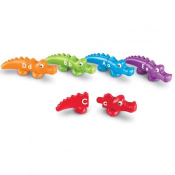 Learning Resources LER 6704 Snap-n-Learn Alphabet Gators, Multicoloured