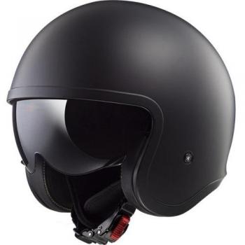 LS2 Casco de moto SPITFIRE MAT Negro, Negro, S