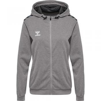 Chaqueta de entrenamiento Hummel Authentic para mujer, con capucha y cierre de cremallera, fabricada en poliéster