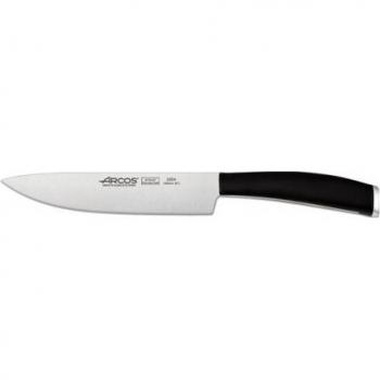 Arcos Serie Tango, Cuchillo de Cocina, Hoja de Acero Inoxidable Nitrum 160 mm, Mango de Polipropileno Color Negro
