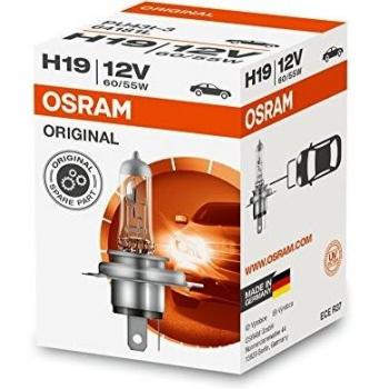 Lámpara incandescente halógena OSRAM H19 Standard 12V, 60/55W - Faro de carretera, 12V, potencia de 60/55W