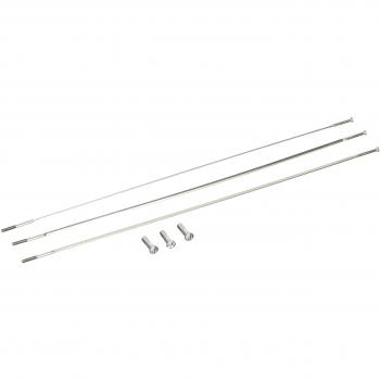 Zipp - Repuesto Radios (Rectos)+Cabecillas -Sapim Cx-Ray Plateado 184Mm, Pack de 3