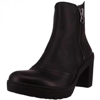 Botines de mujer 1759 NAPPA BLACK/ TRAVEL, piel, cierre de cremallera, color negro, talla 40 EU