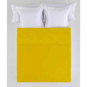 Sábana Encimera Lisa Mostaza 240 x 270 cm para Cama de 150/160 cm