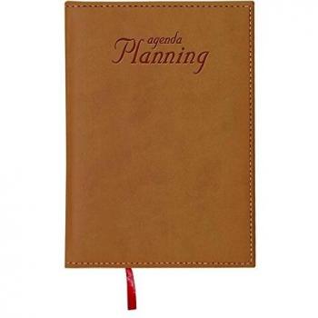 Agenda Anual Planning 2022- Organizador Semanal - Agenda Perpetua - Tamaño A4 21 x 29,7 cm - Color Cámel - Planificador Mensual Portable - Dohe