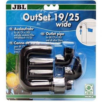 JBL OutSet Wide 19/25 - Accesorio de filtro para acuario con tubo de salida de amplio chorro