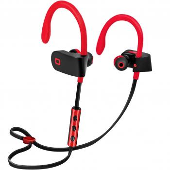 SBS - Auricular estéreo Deportivo inalámbrico con Arcos Flexibles, botón de Respuesta, Resistente al Sudor