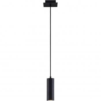 Lindby Joffrey Lámpara Colgante Moderna en Negro de Metal para Salón y Comedor, 1 Llama, Casquillo GU10