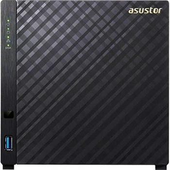 Asustor AS1004T V2 4 Bahías NAS - Dispositivo de Almacenamiento en Red, Dual Core 1.6GHz CPU, 512MB de RAM DDR3