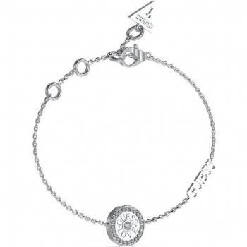 Pulsera Love de acero plateado Guess