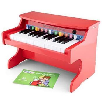 Toys-10160 New Classic Toys-10160-Teclado para niños, Color Madera