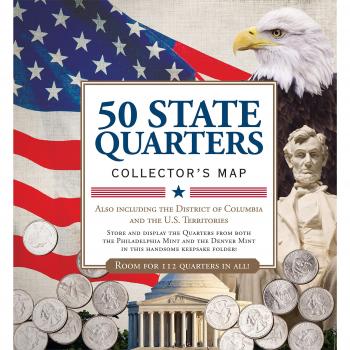50 State Quarters Collector's Map: Including the District of Columbia and the Us Territories