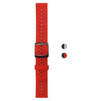 Withings Pulseras deportivas de silicona para los relojes ScanWatch, Steel HR, Steel HR Sport, Move ECG, Move y Steel, Rojo bicolor - Correa Loop deportiva, Silicona 20 mm [Exclusiva Amazon]