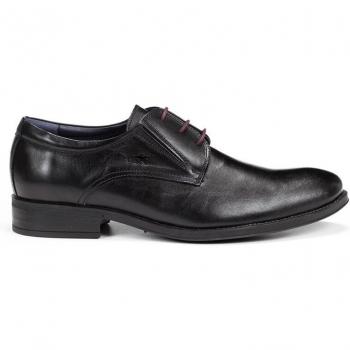 Fluchos - Zapatos de cordones para hombre en color negro de piel (Modelo 8410)