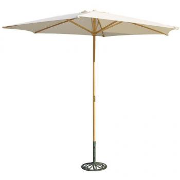 Parasol de madera natural