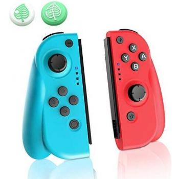 JOYSKY Mando Inalámbrico para Nintendo Switch, Set de 2 Joy con de Repuesto Izquiero y Derecho Inalámbricos Bluetooth Gamepad Joystick Mando