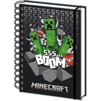 Cuaderno A5 Minecraft 3D y Lenticular con Encuadernación de Alambre